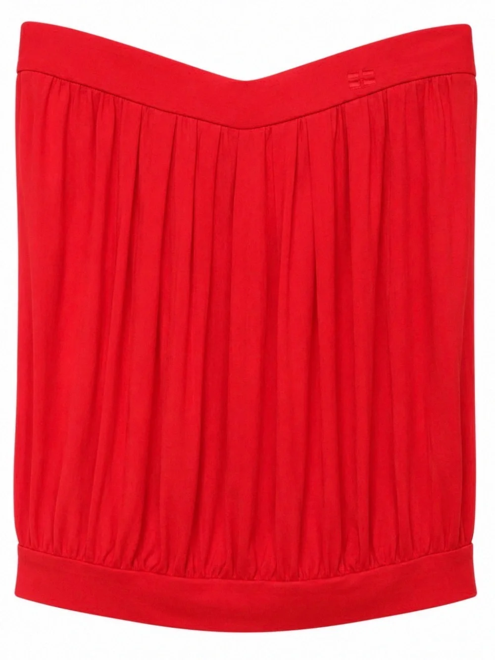 DJT Red Strapless Blouson Tube Top | Size XL - Picture 2 of 4